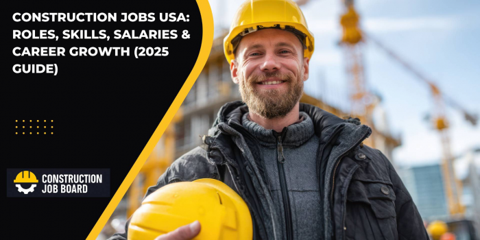 Construction Jobs USA: Roles, Skills, Salaries & Career Growth (2025 Guide)